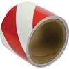 Tape 75mmx4,5m rood/wit gestreept - reflecterend